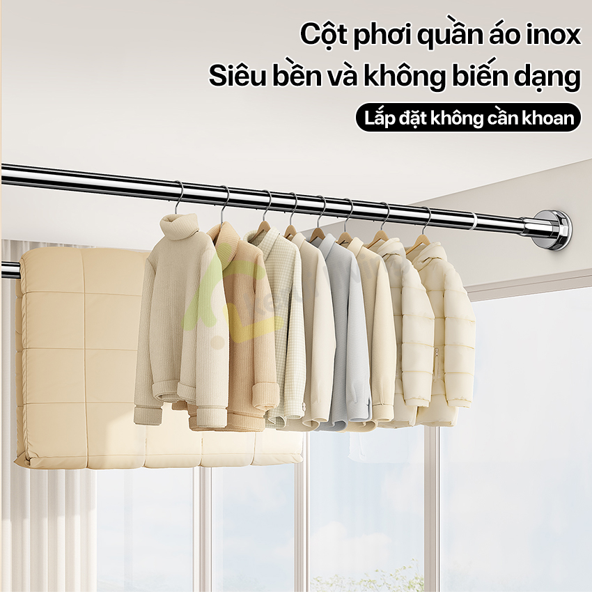 Thanh treo đa năng LUMERA không cần khoan đục,thanh treo đồ, thanh treo ...