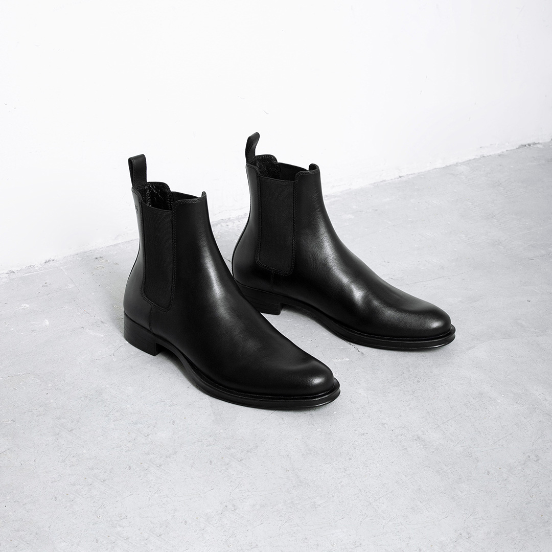 Mô tả Giày Boot nam THE GENT WOLF Chelsea Boot - Black - 4