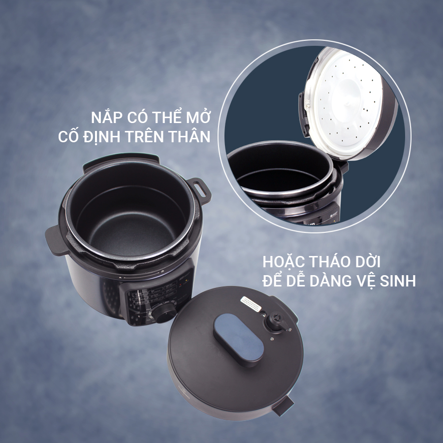 Chi tiết lòng nồi dày 2mm của Kalpen P3