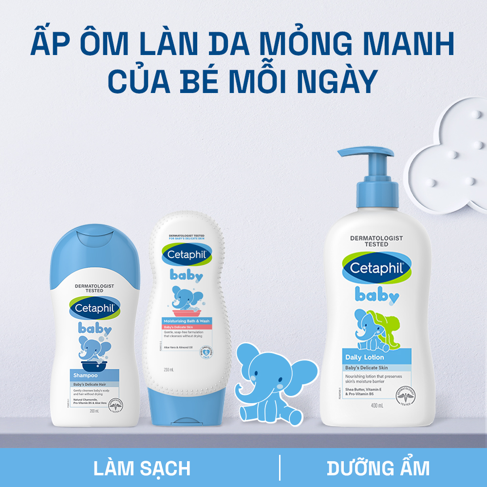 Mô tả Sữa tắm dưỡng ẩm dịu lành cho bé CETAPHIL BABY MOIST BATH & WASH 230ML - 7