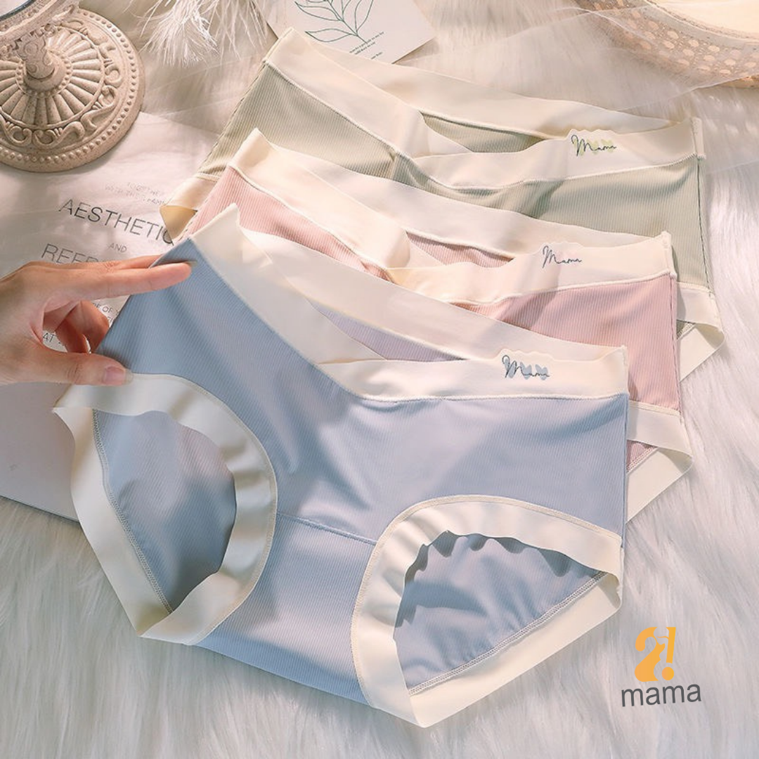 Mô tả Quần lót bầu Thun tăm lạnh cạp chéo 2mama, bigsize sau sinh tránh chạm vết mổ đáy kháng khuẩn - 5