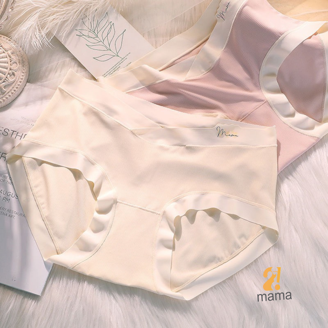 Mô tả Quần lót bầu Thun tăm lạnh cạp chéo 2mama, bigsize sau sinh tránh chạm vết mổ đáy kháng khuẩn - 6
