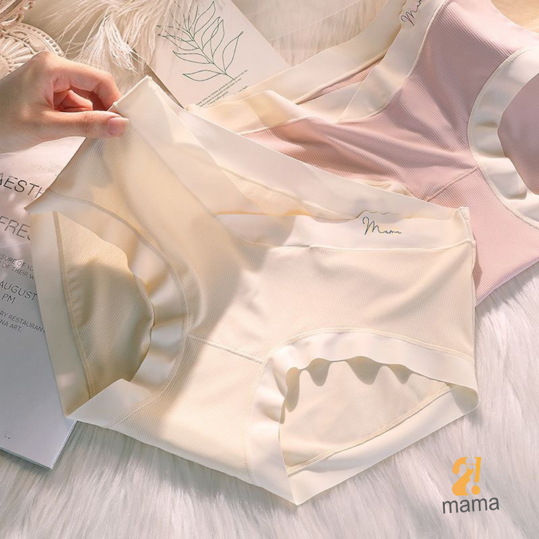 Mô tả Quần lót bầu Thun tăm lạnh cạp chéo 2mama, bigsize sau sinh tránh chạm vết mổ đáy kháng khuẩn - 9