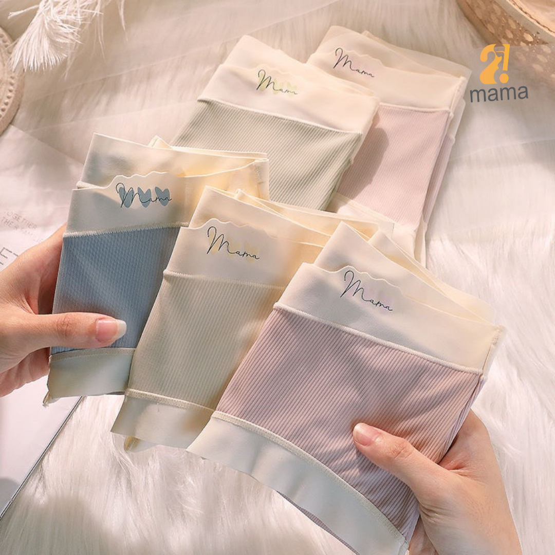 Mô tả Quần lót bầu Thun tăm lạnh cạp chéo 2mama, bigsize sau sinh tránh chạm vết mổ đáy kháng khuẩn - 10