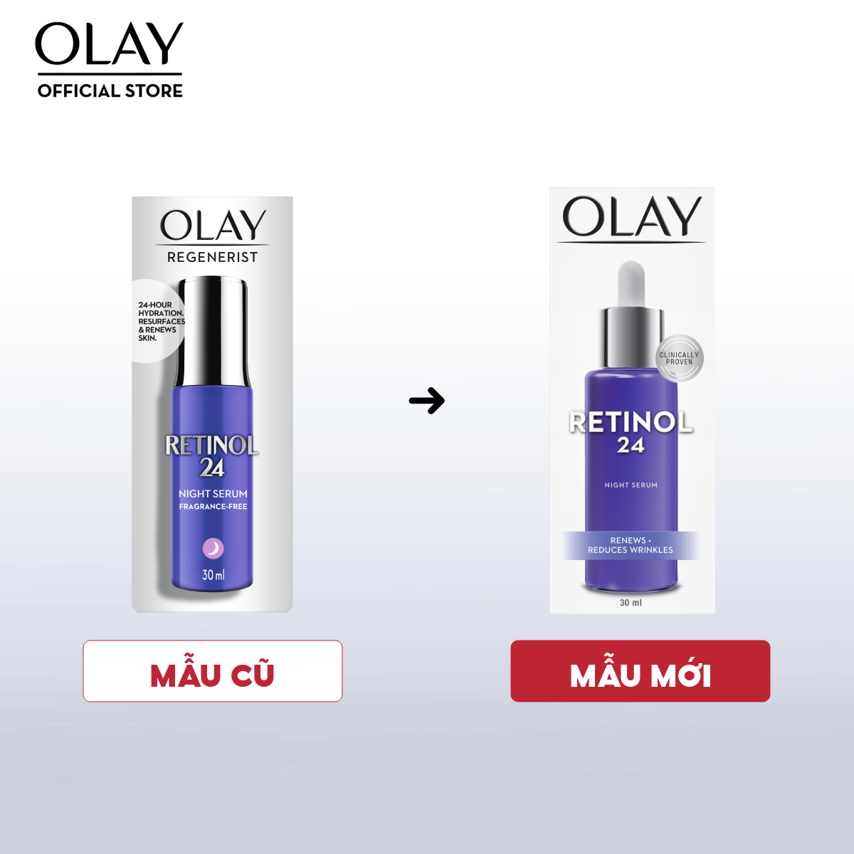 Mô tả Serum OLAY RETINOL24 Giúp Mờ Nếp Nhăn 30ML - 1