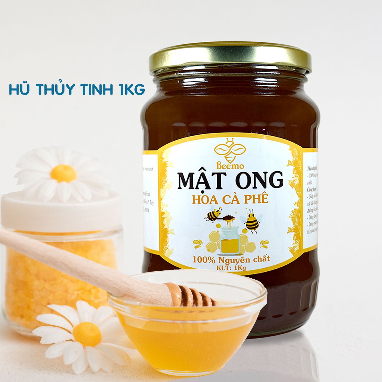 Mô tả Combo Tinh bột nghệ 500g + Mật ong hoa cà phê 1kg - Nguyên chất Beemo - 3