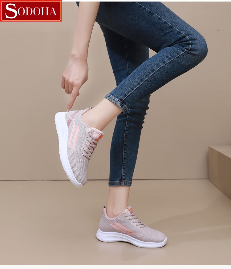 Mô tả Giày Thể Thao Nữ SODOHA SDH55 Êm nhẹ Siêu Thoáng , Chạy Bộ , Đi Bộ Siêu êm - 3