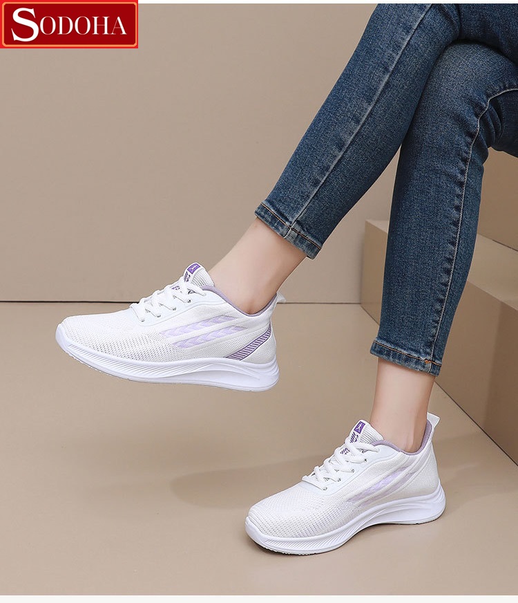 Mô tả Giày Thể Thao Nữ SODOHA SDH55 Êm nhẹ Siêu Thoáng , Chạy Bộ , Đi Bộ Siêu êm - 8