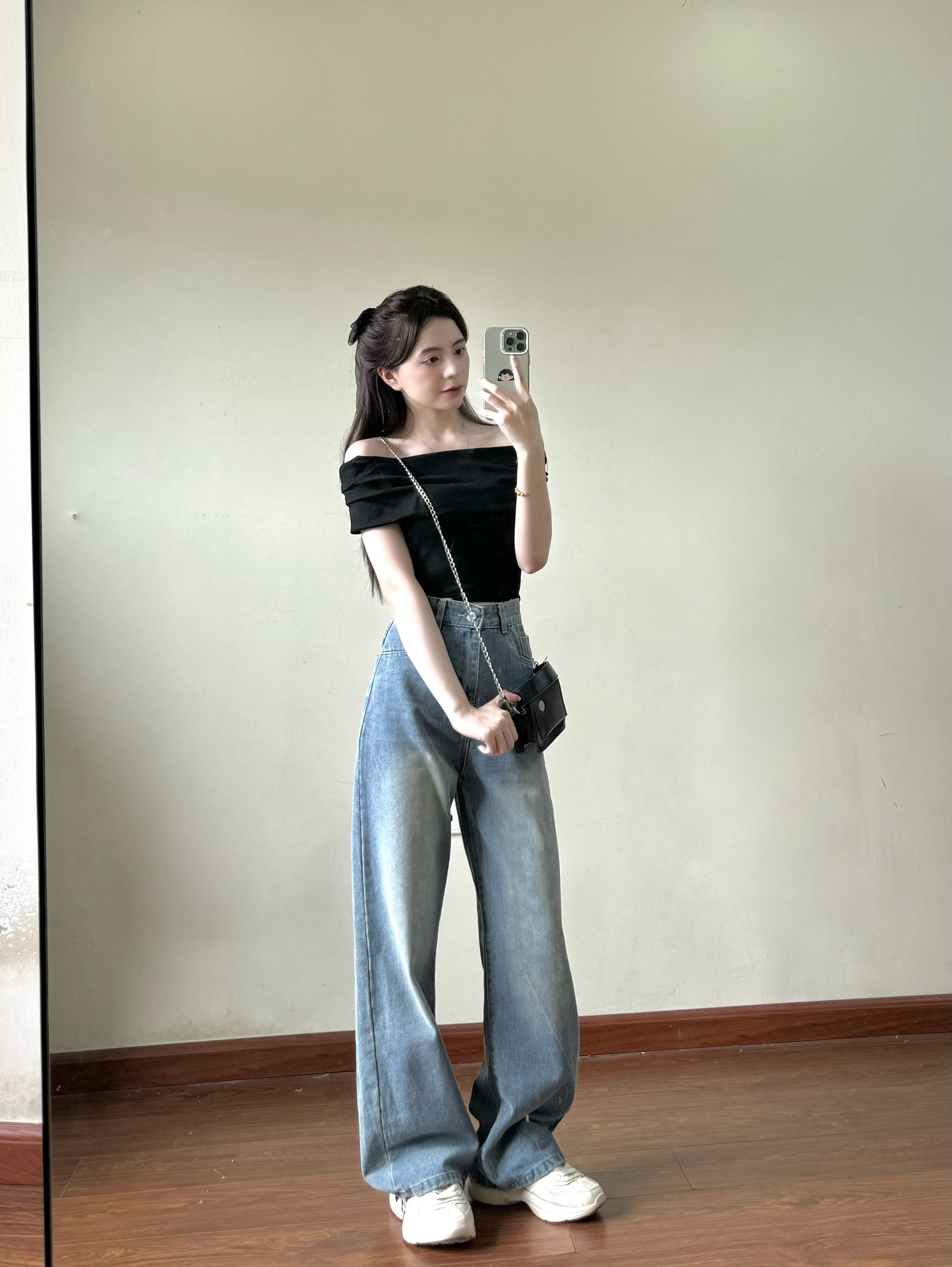 Mô tả Áo trễ vai chất thun tăm zip co giãn EMIX Aotrevai211/p7k2 - 10