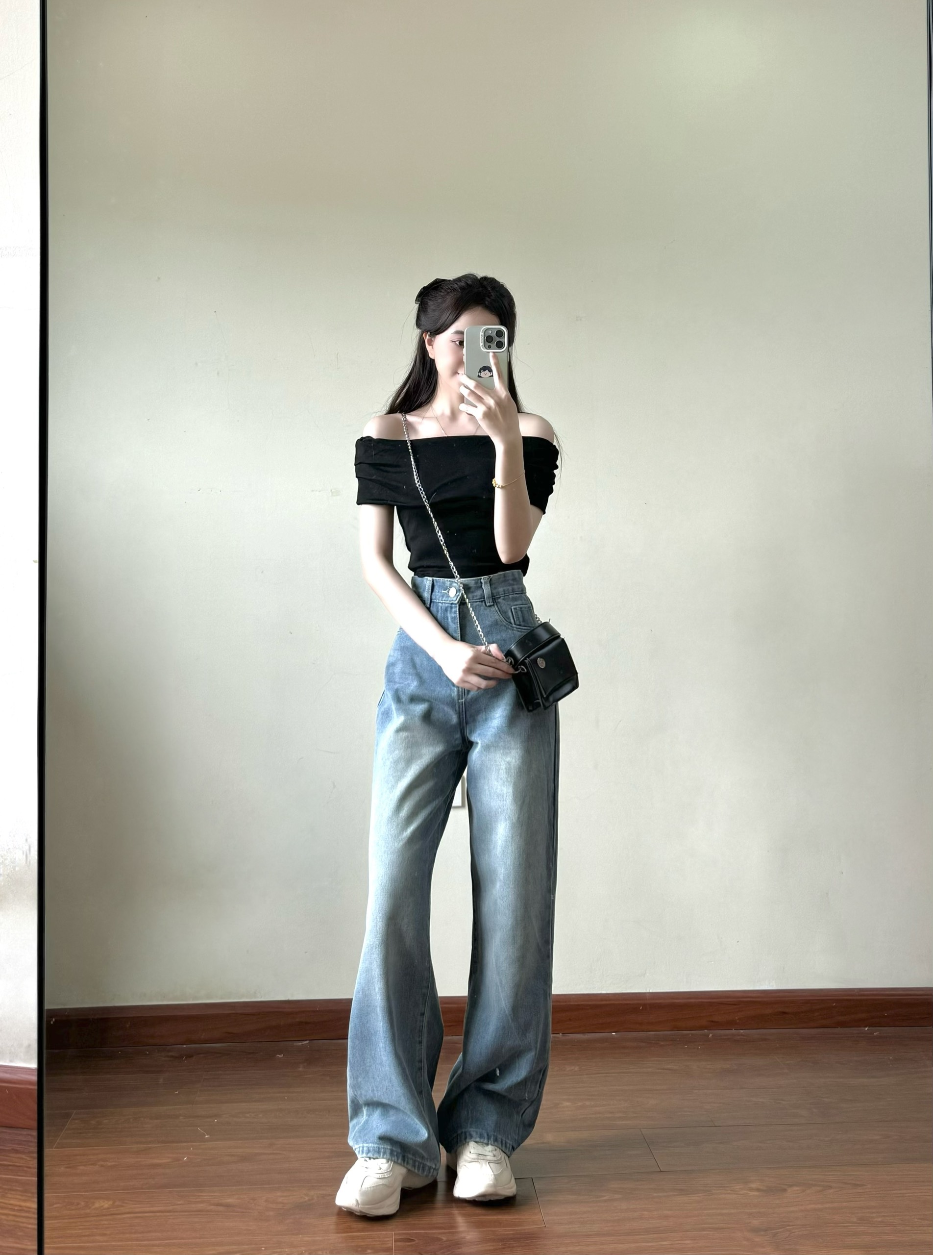 Mô tả Áo trễ vai chất thun tăm zip co giãn EMIX Aotrevai211/p7k2 - 11