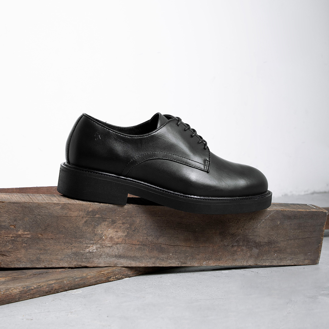 Mô tả Giày Tây Nam Nữ THEWOLF SEAN DERBY - Black - 3