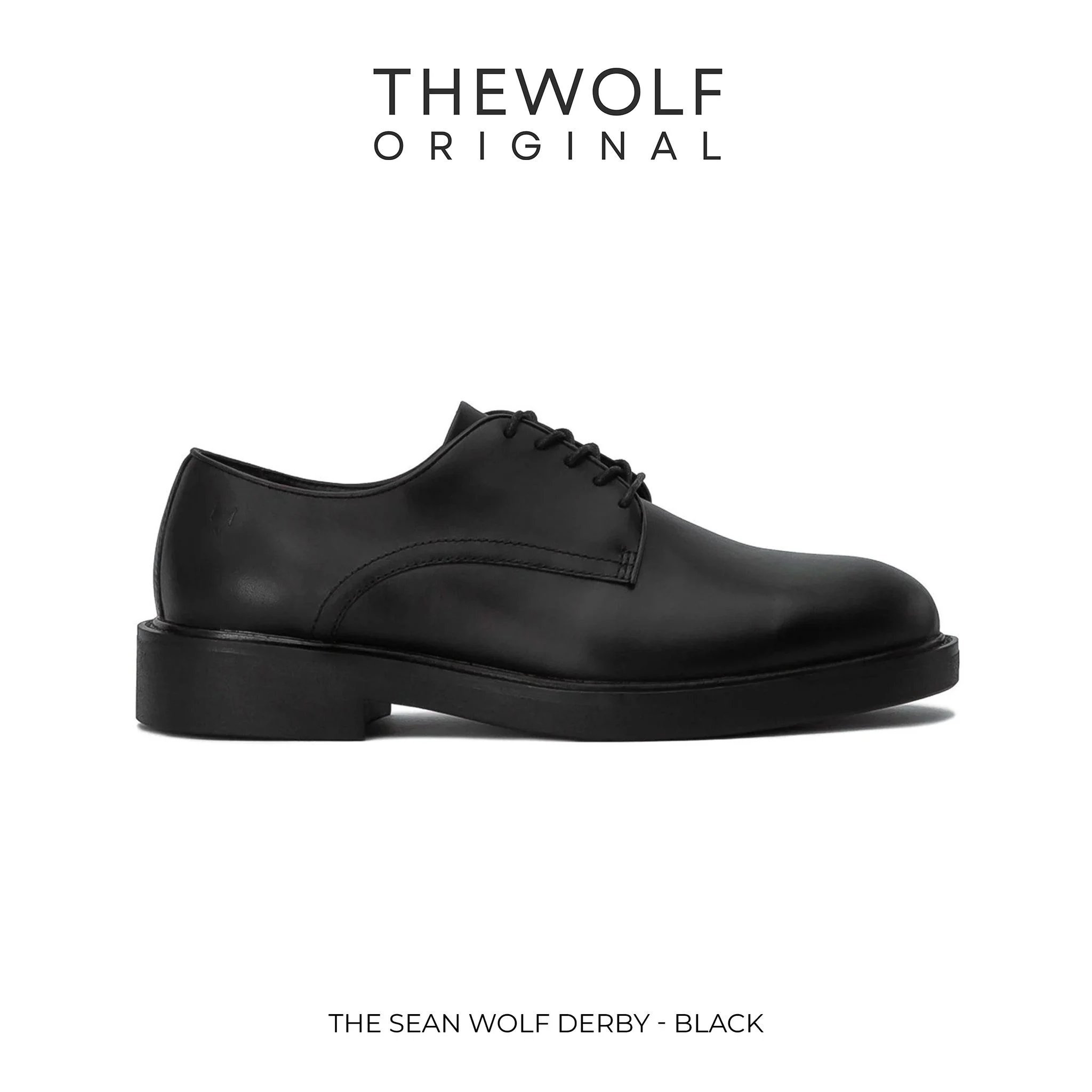 Mô tả Giày Tây Nam Nữ THEWOLF SEAN DERBY - Black - 1