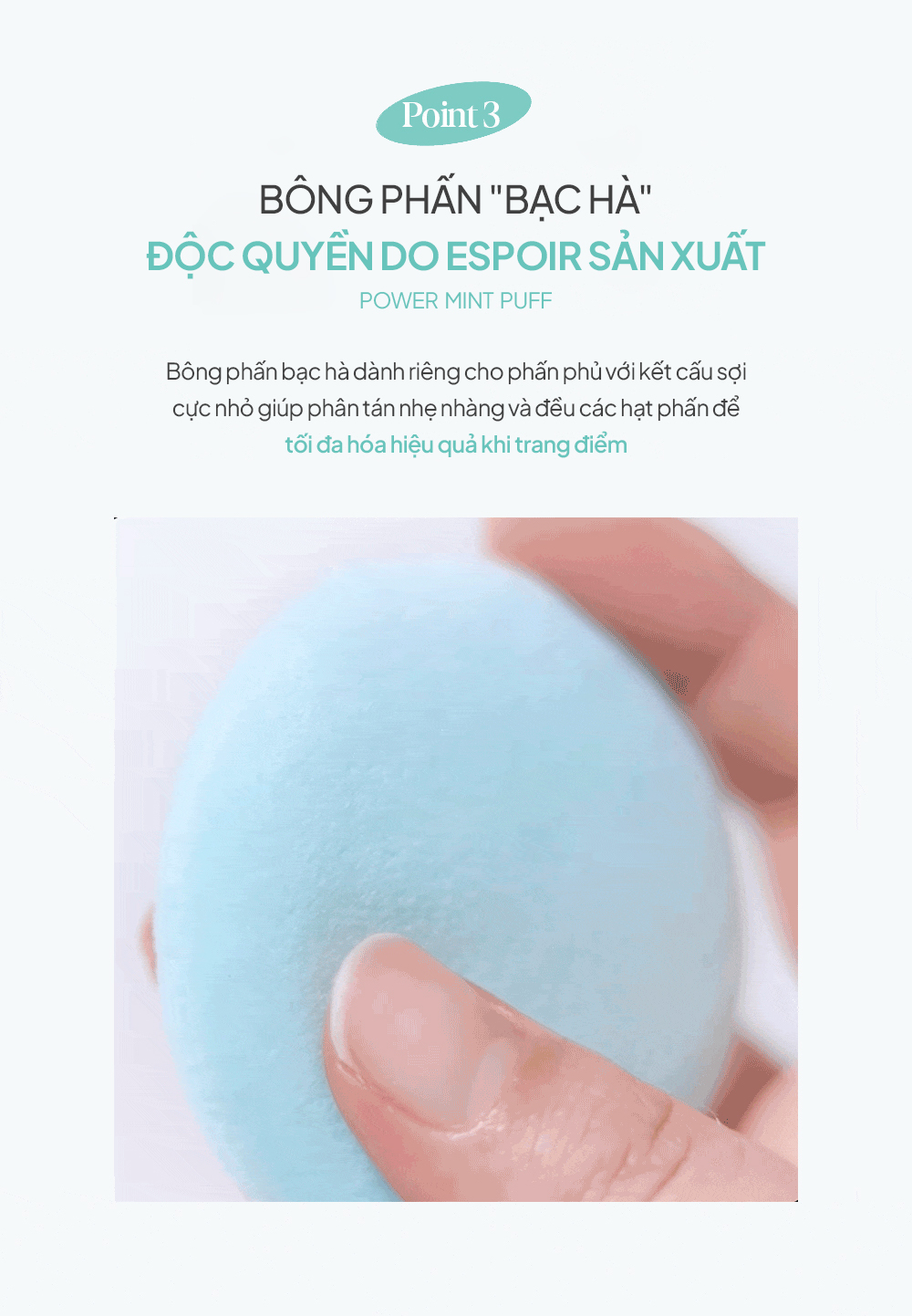 Mô tả Phấn Phủ Nén Kiềm Dầu Espoir Fresh Setting Powder 9g - 8
