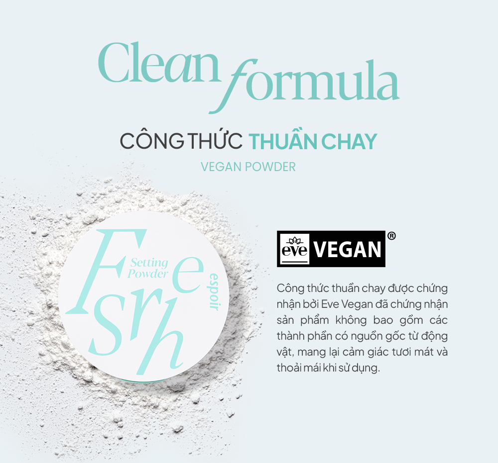 Mô tả Phấn Phủ Nén Kiềm Dầu Espoir Fresh Setting Powder 9g - 9