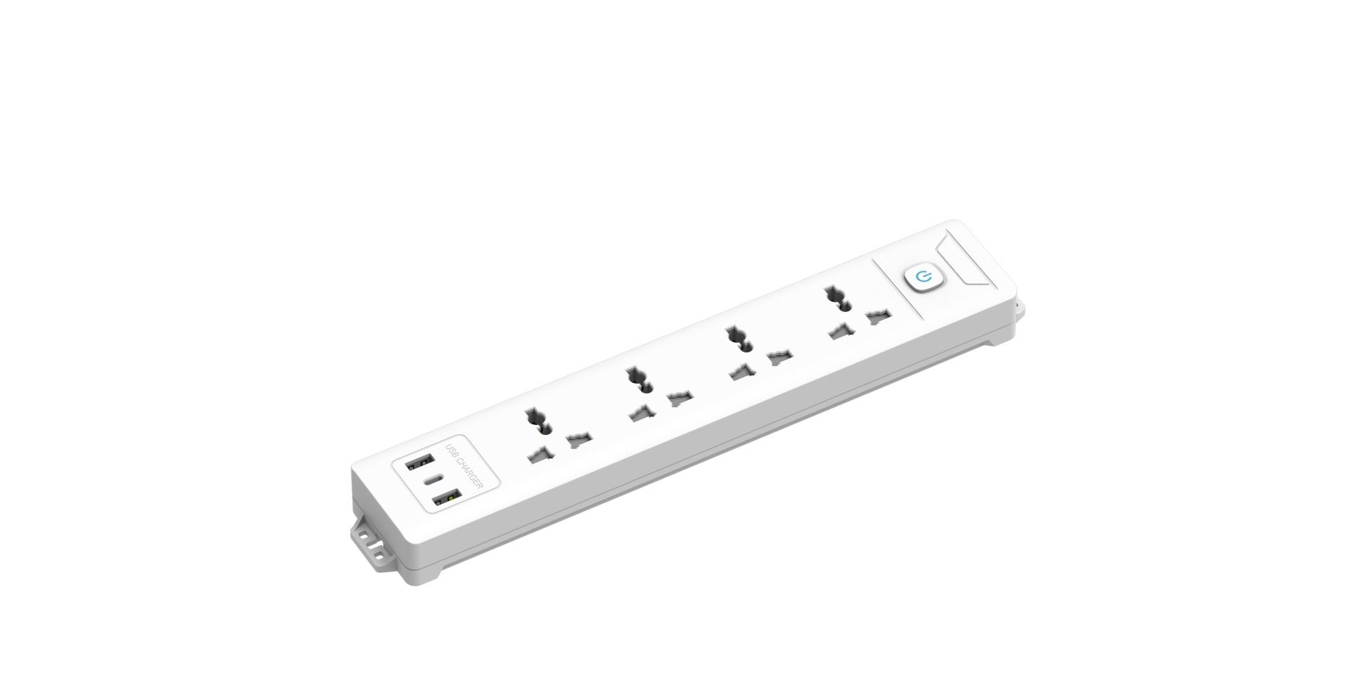 Mô tả Ổ Cắm Điện Đa Năng Tích Hợp Cổng USB Manigo 4 Lỗ Cắm Đầu 3 Công Suất 2500W BH 18 Tháng - 5