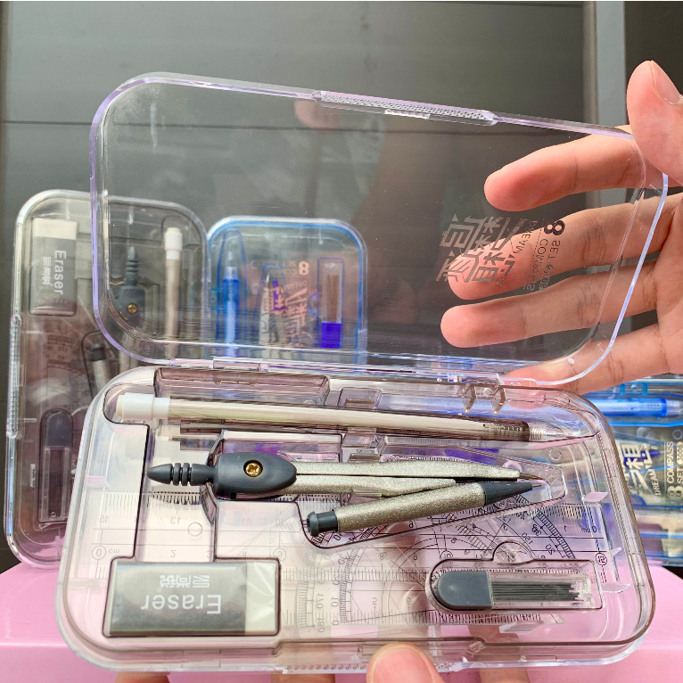 Bộ Compa 8 Chi Tiết, Bộ Thước Kẻ Compa Hàng Cao Cấp | Shopee Việt Nam