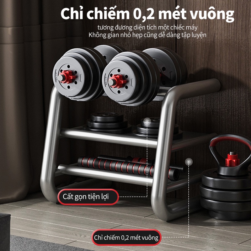 Mô tả Bộ tạ tay đa năng 10KG,20KG,30KG, 40KG,50KG Dumbell Set cao cấp Yasu - 5
