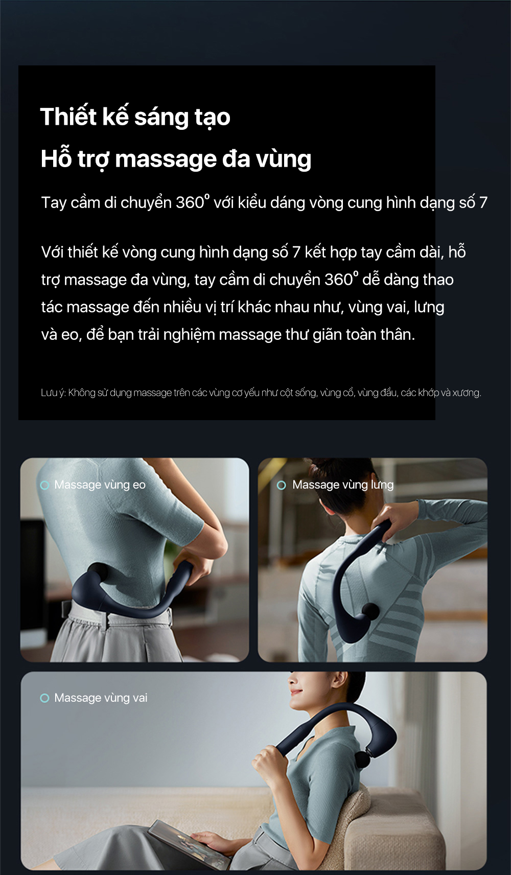 Các loại đầu massage và công dụng