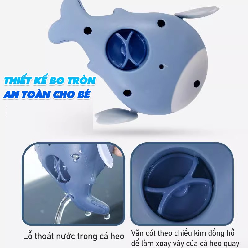 Mô tả Đồ chơi trong bể tắm rùa con, ếch, cá heo, vịt ,cua tinh nghịch BBT Global 8098 - 3