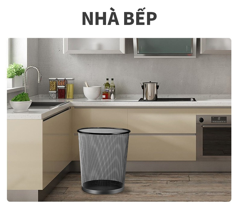 ICON Thùng Rác Văn Phòng Lưới Kim Loại Cao 26cm | Shopee Việt Nam