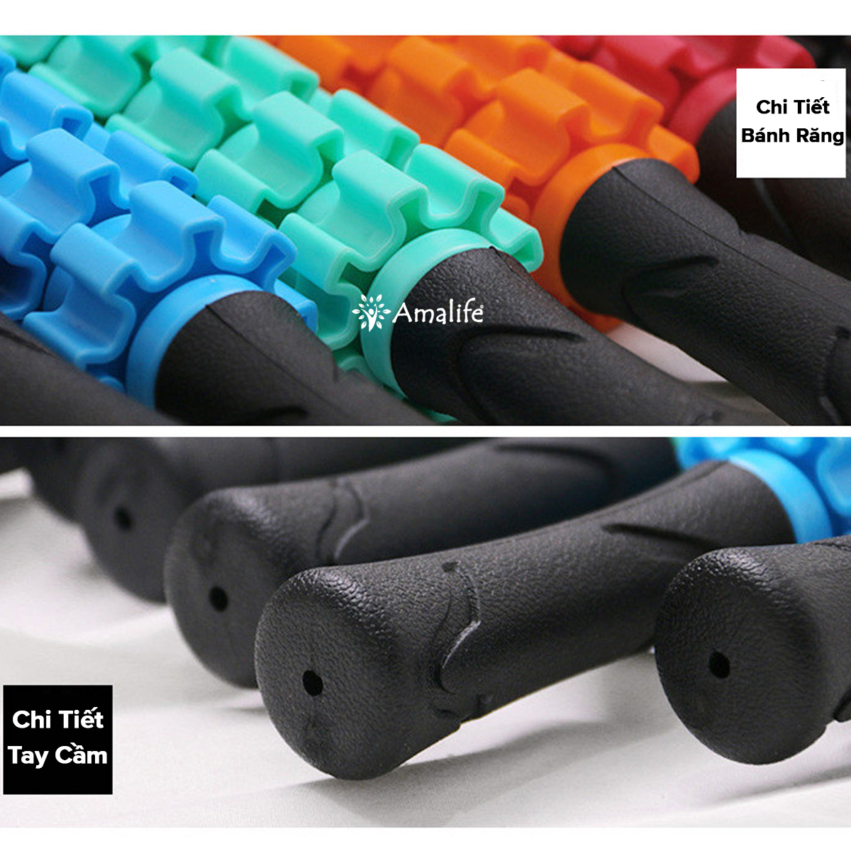 Mô tả Con Lăn 9 Răng, Gậy Lăn Massage Roller Stick Giãn Cơ Mát Xa Tập Yoga Thư Giãn Toàn Thân Đa Năng Chính Hãng Amalife - 7
