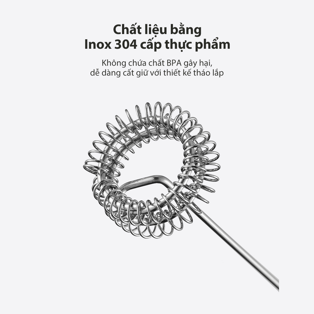 Mô tả Máy tạo bọt sữa Samono SW-MFB11 dụng cụ đánh trứng khuấy cà phê mini - 8