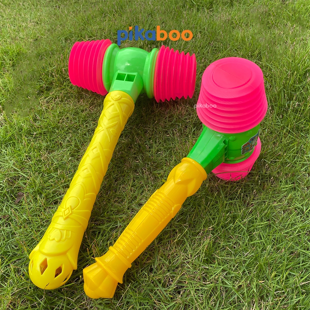 Mô tả Búa nhựa hơi 2 đầu Pikaboo, chất liệu nhựa ABS an toàn, kích thích trí tuệ và tư duy phản xạ cho bé - 4