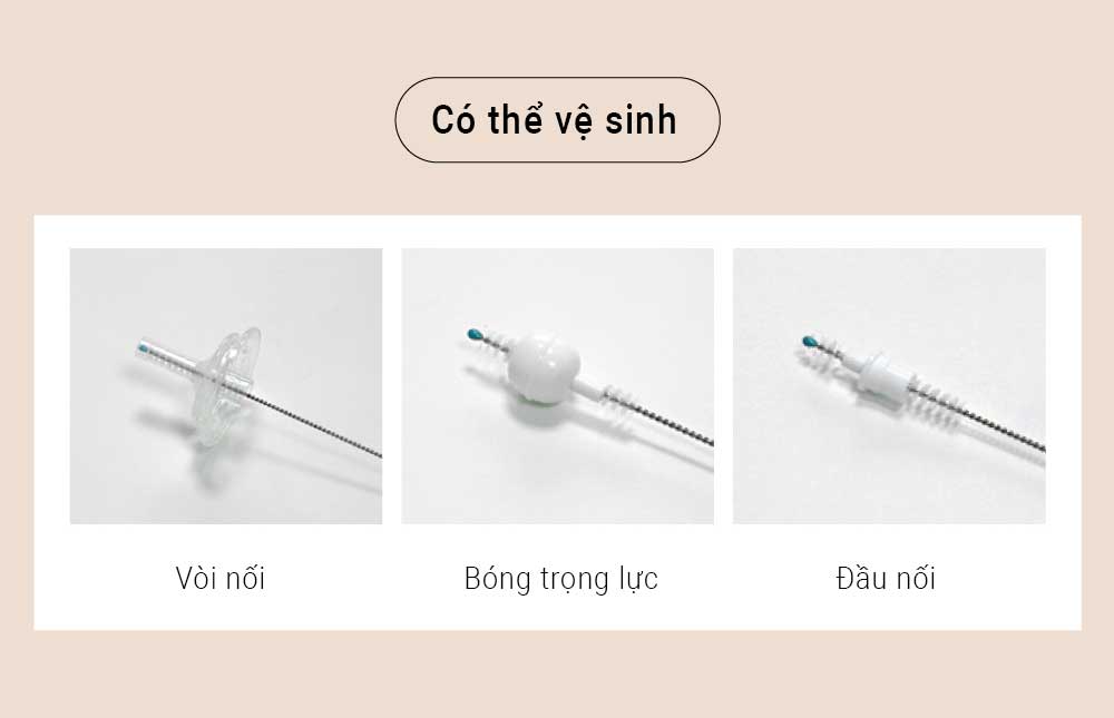 Mô tả Bộ ống tập hút kèm bóng trọng lực và cọ rửa Spectra - 6