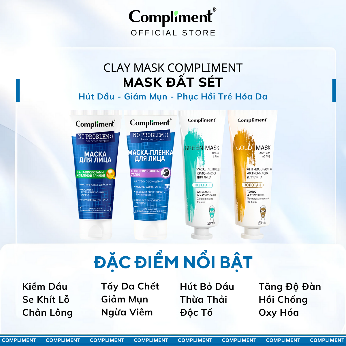 Mô tả Mặt Nạ Đất Sét Compliment 80ml - 1