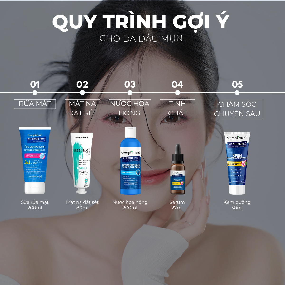 Mô tả Mặt Nạ Đất Sét Compliment 80ml - 5