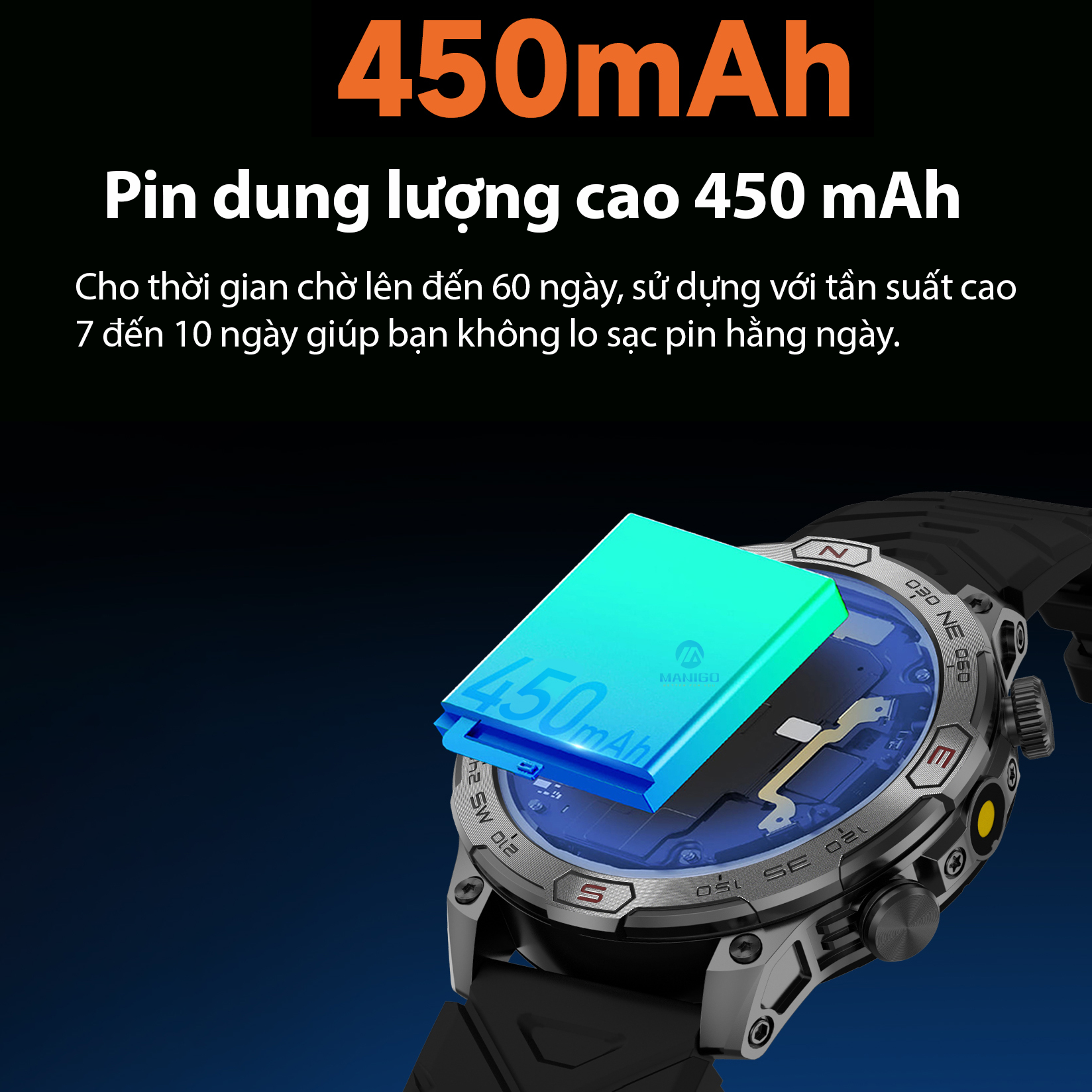 Mô tả Đồng hồ thông minh thể thao chính hãng Valdus VD36pro gọi bluetooth Theo dõi sức khỏe  bảo hành1 năm - 5