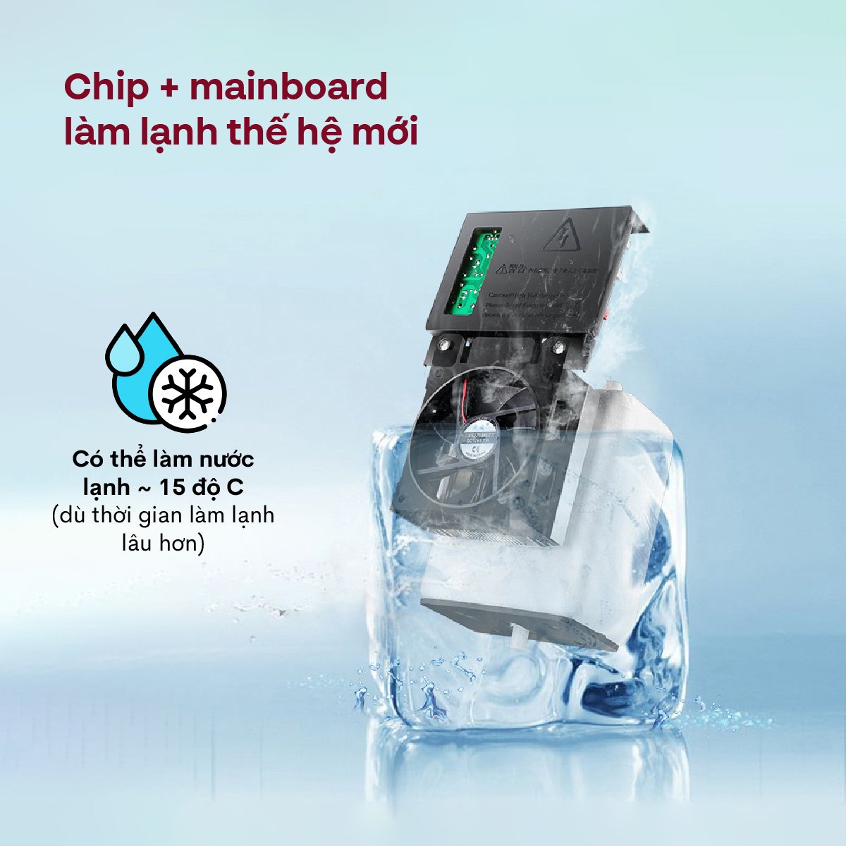 Mô tả Cây nước nóng lạnh FUJIHOME WD11ES bình âm, làm lạnh điện tử, 3 vòi riêng biệt, bảo hành toàn quốc - 10