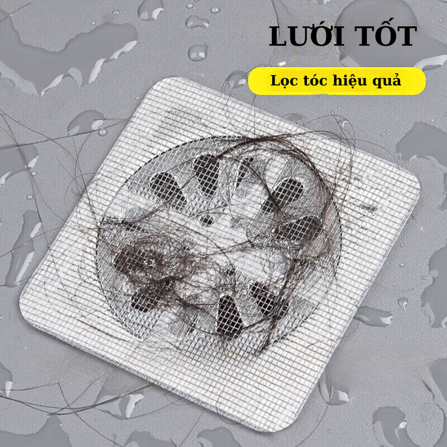 Lưới Lọc Rác Chống Tắc Set 10 Miếng Lọc Rác Nhà Tắm Miệng Cống Thoát ...