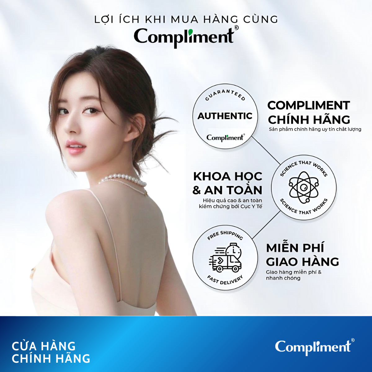 Mô tả Bộ Chăm Sóc Da Mặt Serum & Kem Dưỡng Compliment Cấp Ẩm Và Phục Hồi Da, Giảm Mụn Mờ Thâm Hiệu Quả - 10