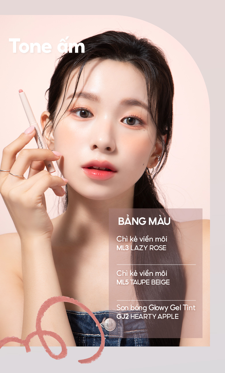 Mô tả Chì Kẻ Viền Môi Merzy Mood Over Smudging Lip Pencil 0.9g - 3