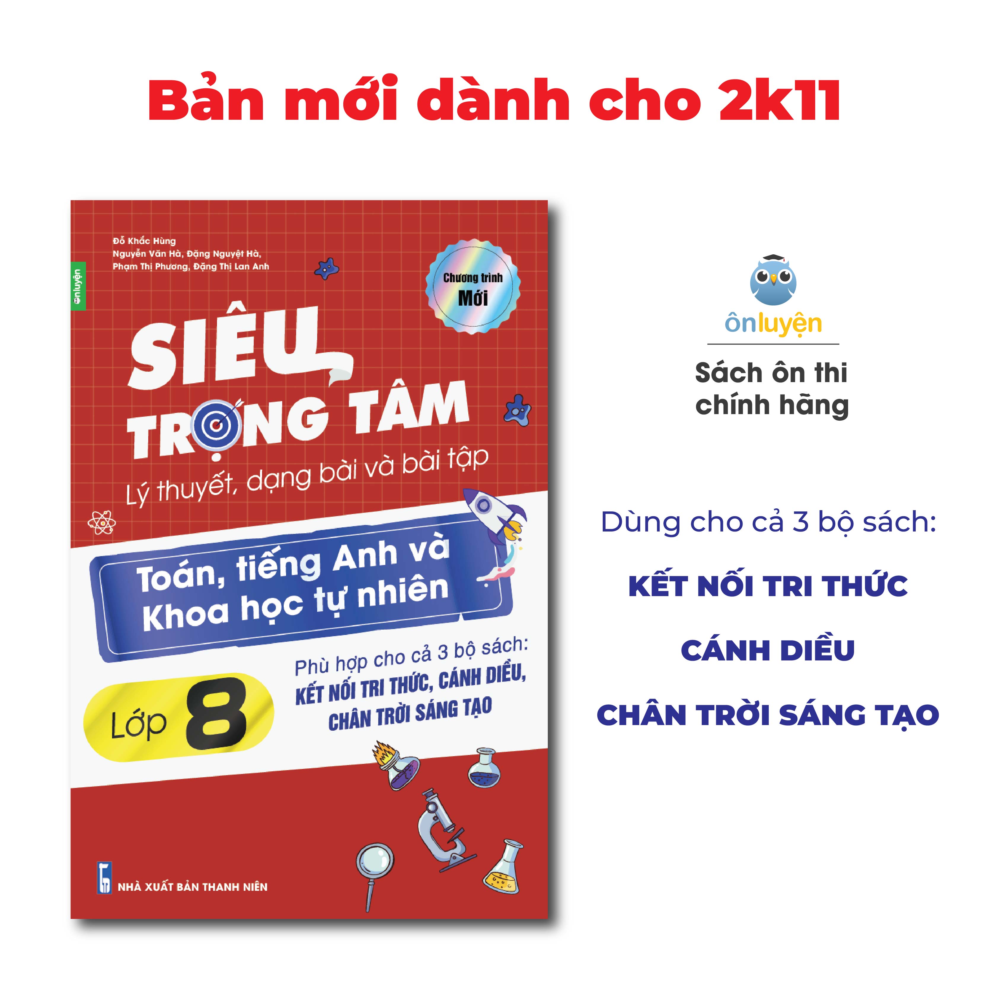 Mô tả Chương Trình Mới-Sách Lớp 8 Siêu trọng tâm Toán, Anh, KHTN dùng cho 3 bộ Kết nối,Chân trời,Cánh diều - 1