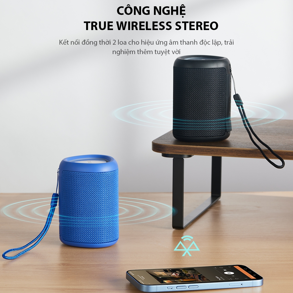 Mô tả Loa Bluetooth Mini VIVAN RB120 Công Suất 5W Đèn Led RGB Hỗ Trợ Kết Nối Thẻ Nhớ - Hàng Chính Hãng - 3