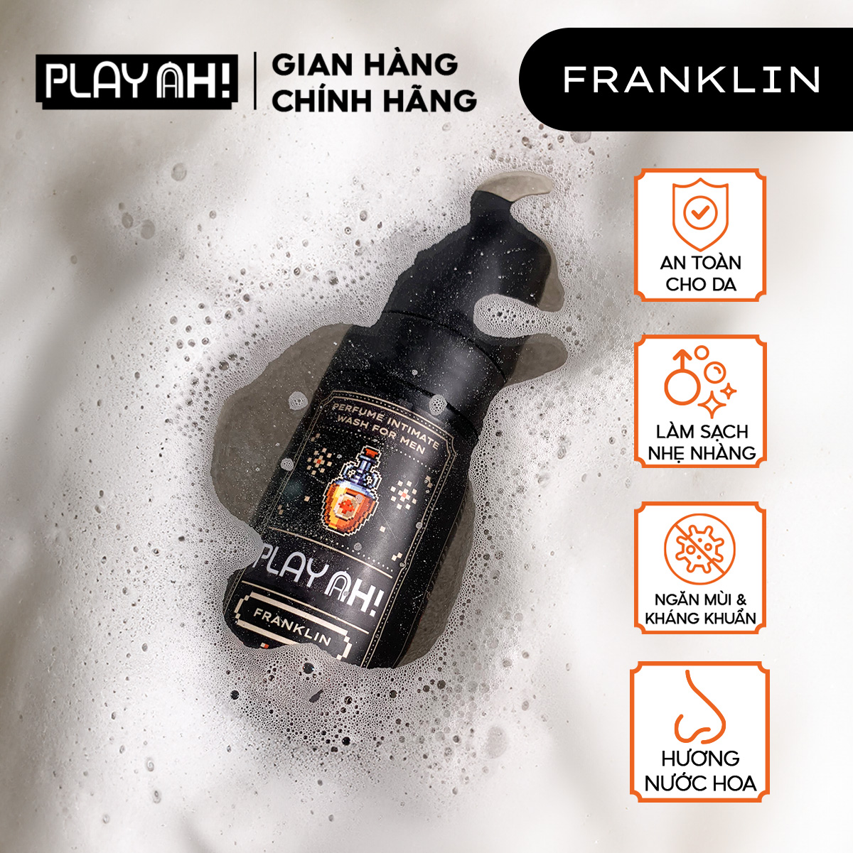 Bọt Dung Dịch Vệ Sinh Nam PlayAh! Franklin