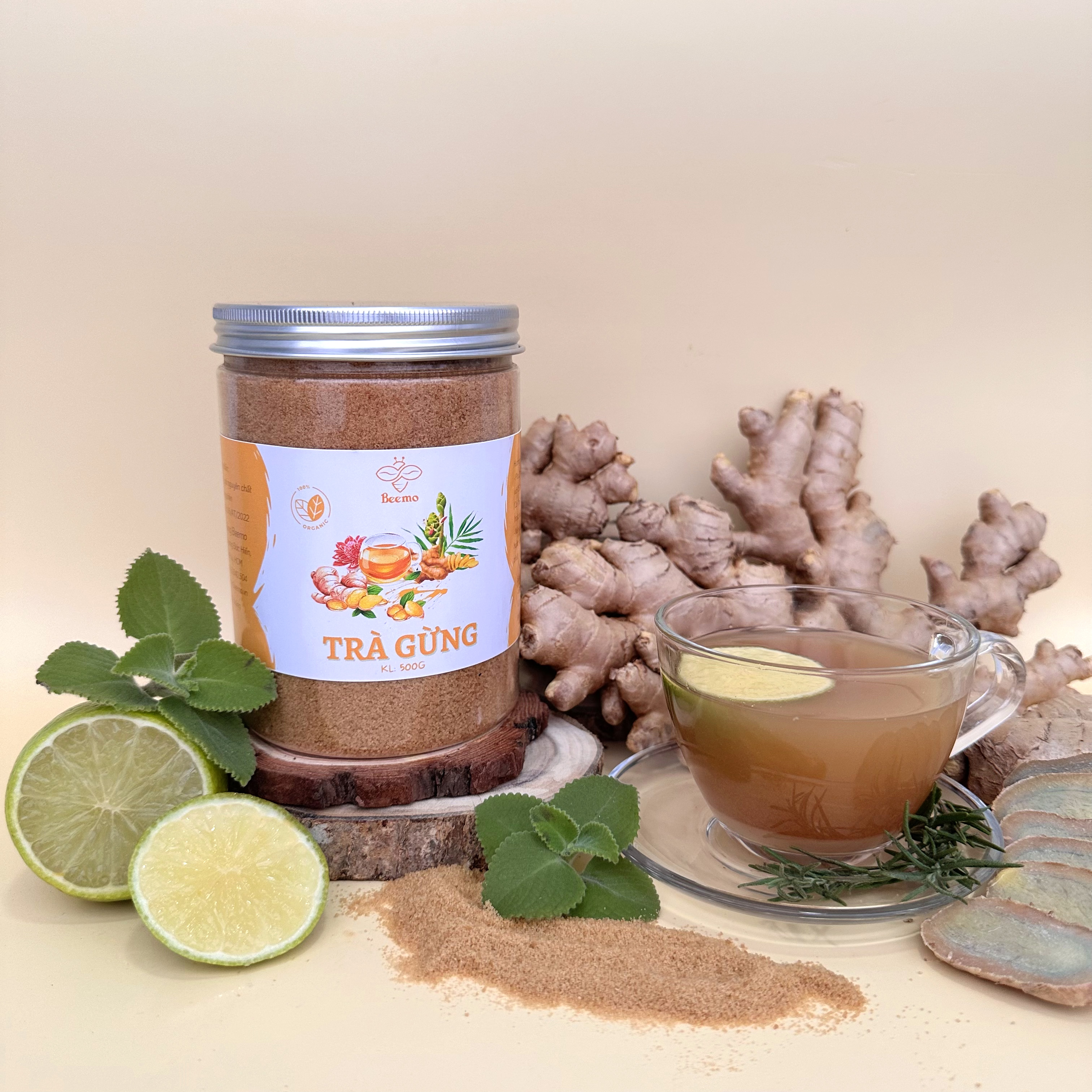 Mô tả Combo Mật ong hoa cà phê 1kg +Trà gừng 500g - Nguyên chất Beemo - 2