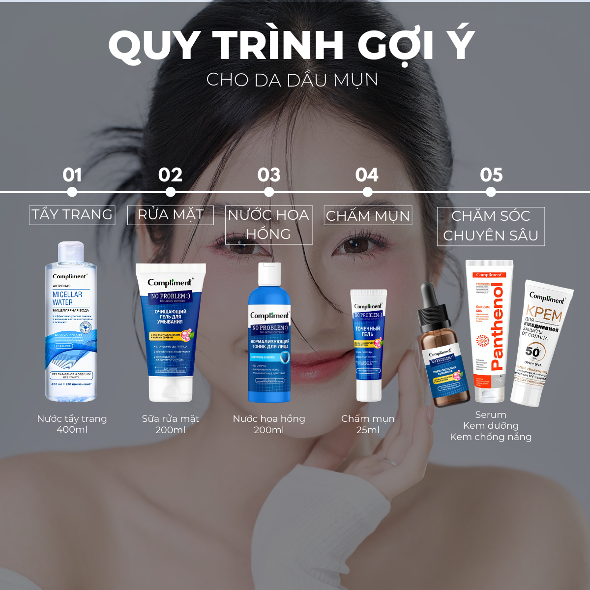 Mô tả Gel Chấm Mụn Compliment - Sạch Mụn, Giảm Thâm, Kiềm Dầu 25ml - 8