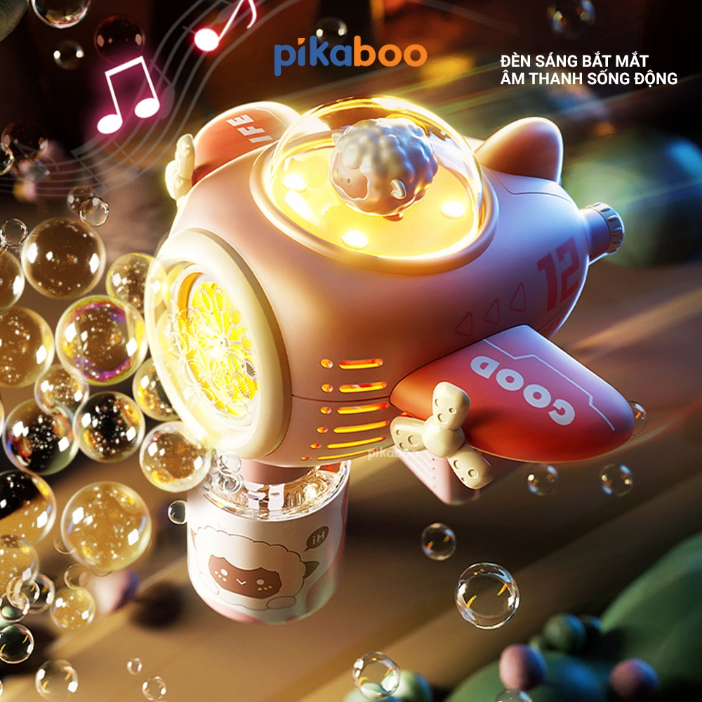 Mô tả Đồ chơi tạo bong bóng Pikaboo ra nhiều bong bóng sắc màu đẹp mắt chất liệu cao cấp an toàn - 3