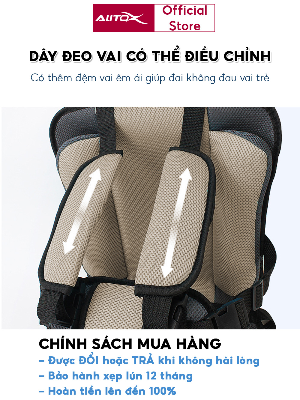 Ghế ngồi ô tô cho bé AutoX cho trẻ từ 6 tháng tuổi êm ái và an toàn ...
