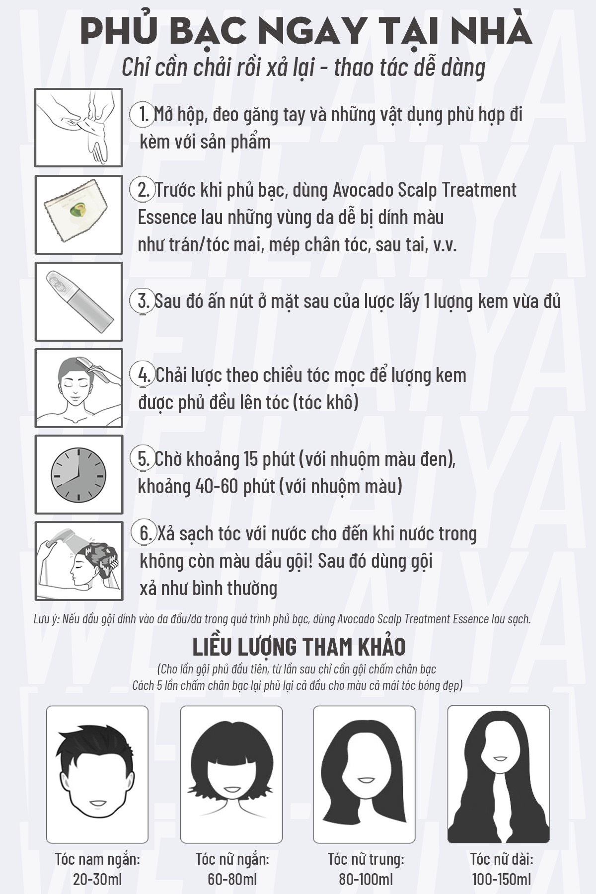 Mô tả Lõi Màu Phủ Bạc Dưỡng Tóc Weilaiya 100ml - Không kèm Đầu Lược Tiết Kiệm Hơn - 3