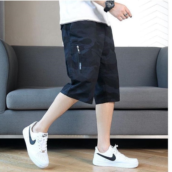Quần short lửng Nam Rằn Ri Cao Cấp, Quần ngố Nam Dáng Đứng, Ống rộng ...