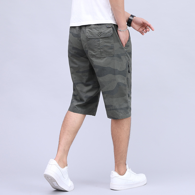 Quần short lửng Nam Rằn Ri Cao Cấp, Quần ngố Nam Dáng Đứng, Ống rộng ...