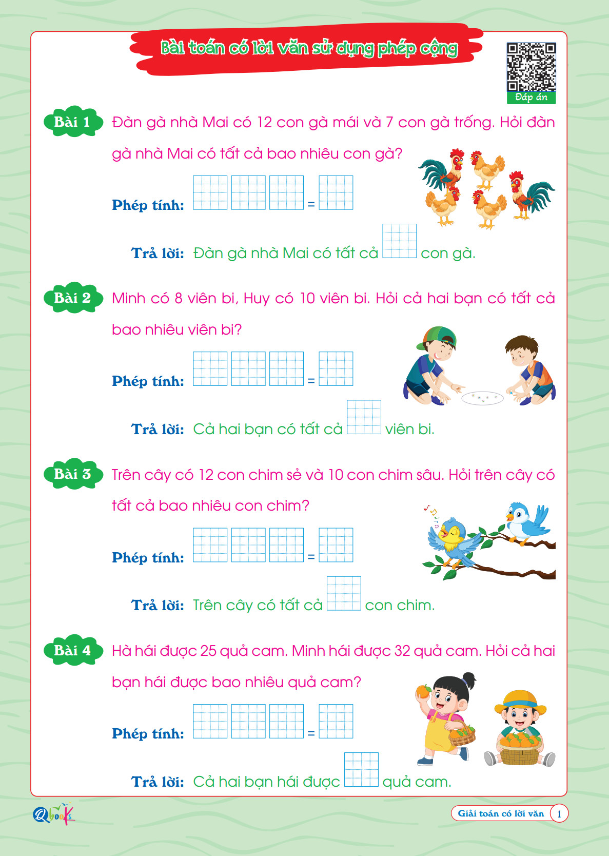 Mô tả Sách - Túi Trọn Bộ Toán và Tiếng Việt Lớp 1- Học chuyên sâu Học đâu chắc đấy - (14 quyển), Qbooks - 7