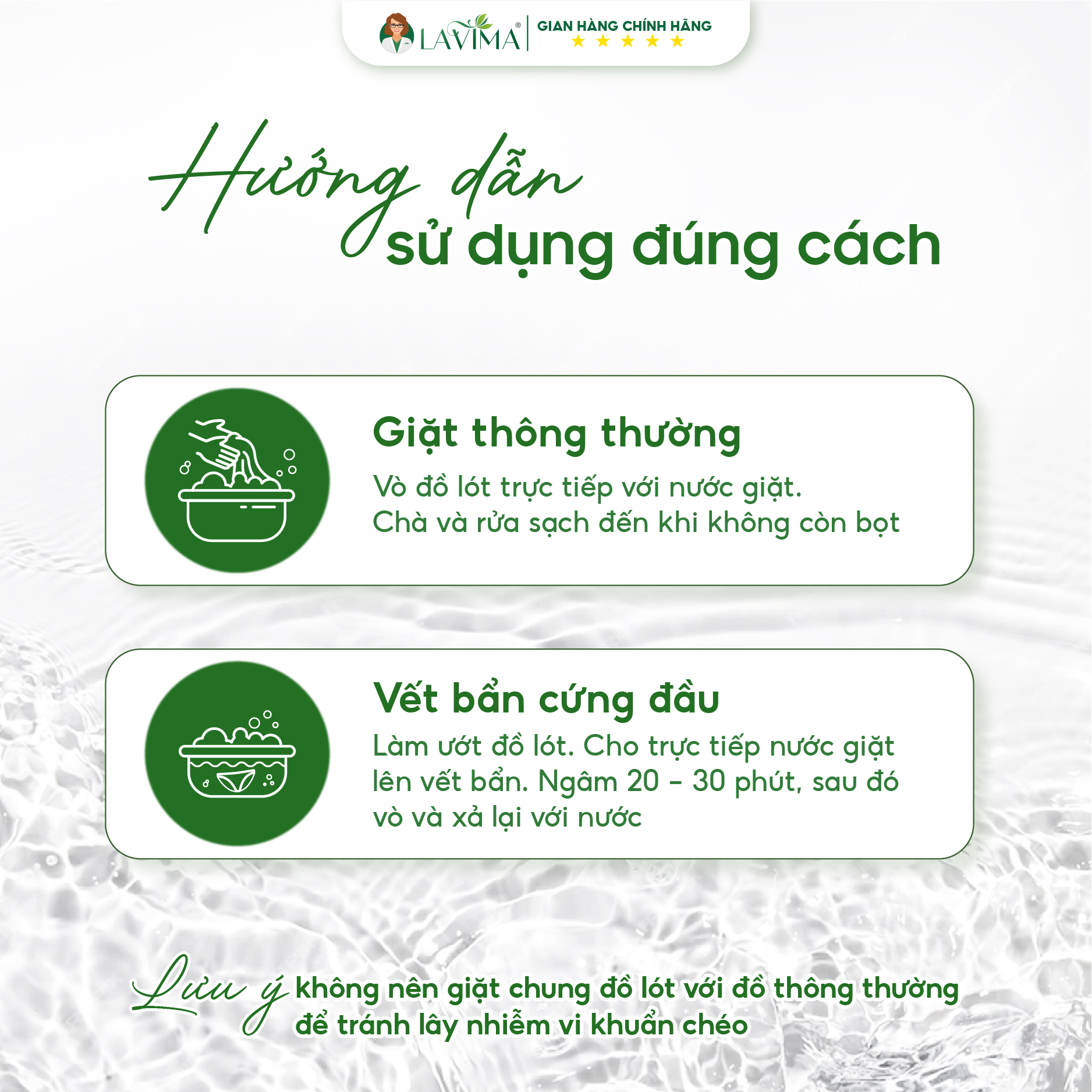 Mô tả Nước giặt đồ lót Sinh học Thế hệ mới Lavima Protect 4.0 300ml - X3 Enzyme giúp sạch vết ố, kháng khuẩn, kháng nấm - 6