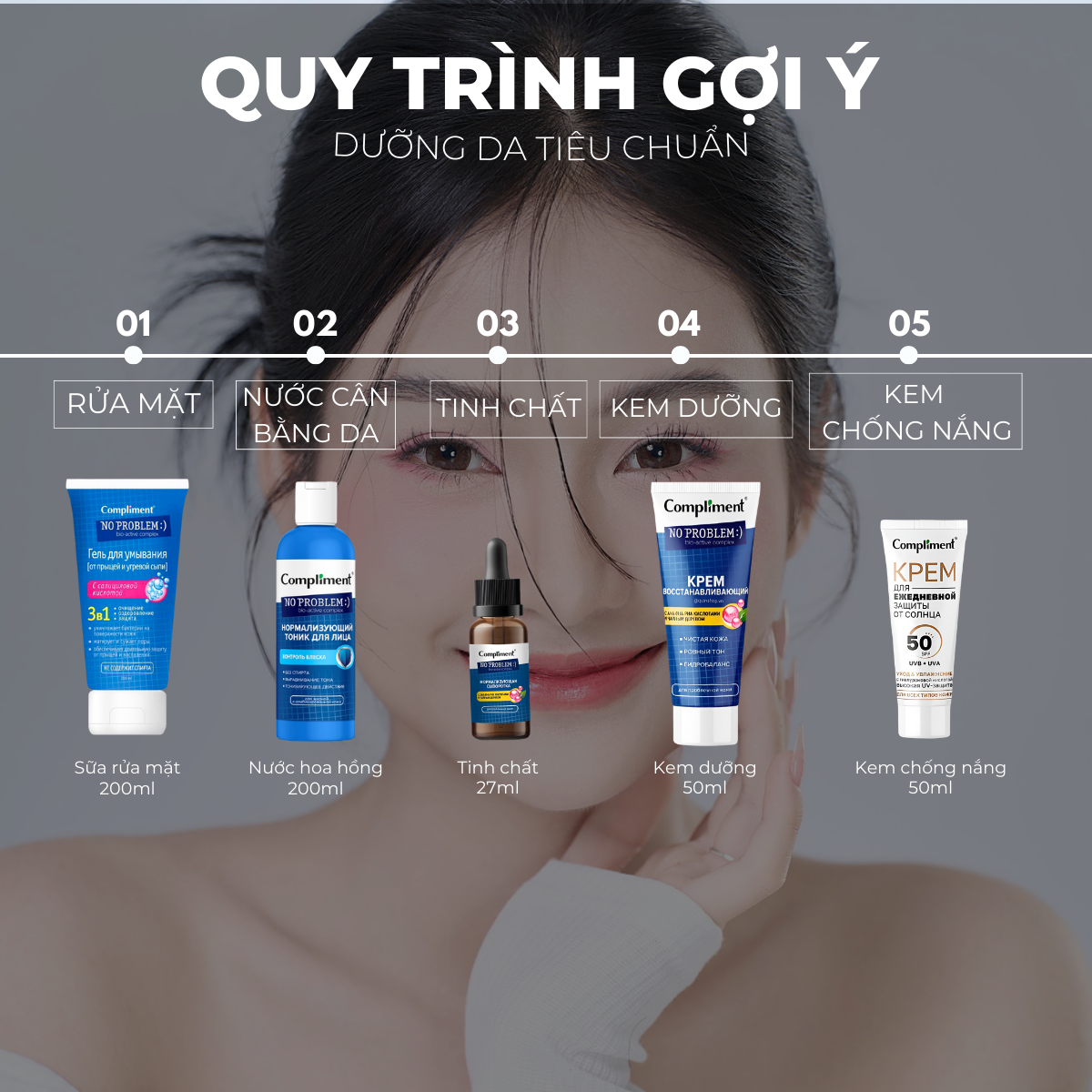 Mô tả Kem Chống Nắng Nâng Tone Compliment Tone Up SPF50+ PA++++ 50ml - 7