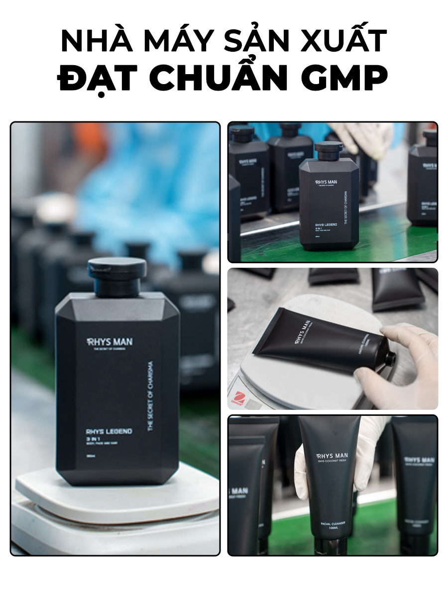 Mô tả Combo Sữa tắm gội nam 3in1 350ml & Sữa rửa mặt nam 100ml RHYS MAN - 4