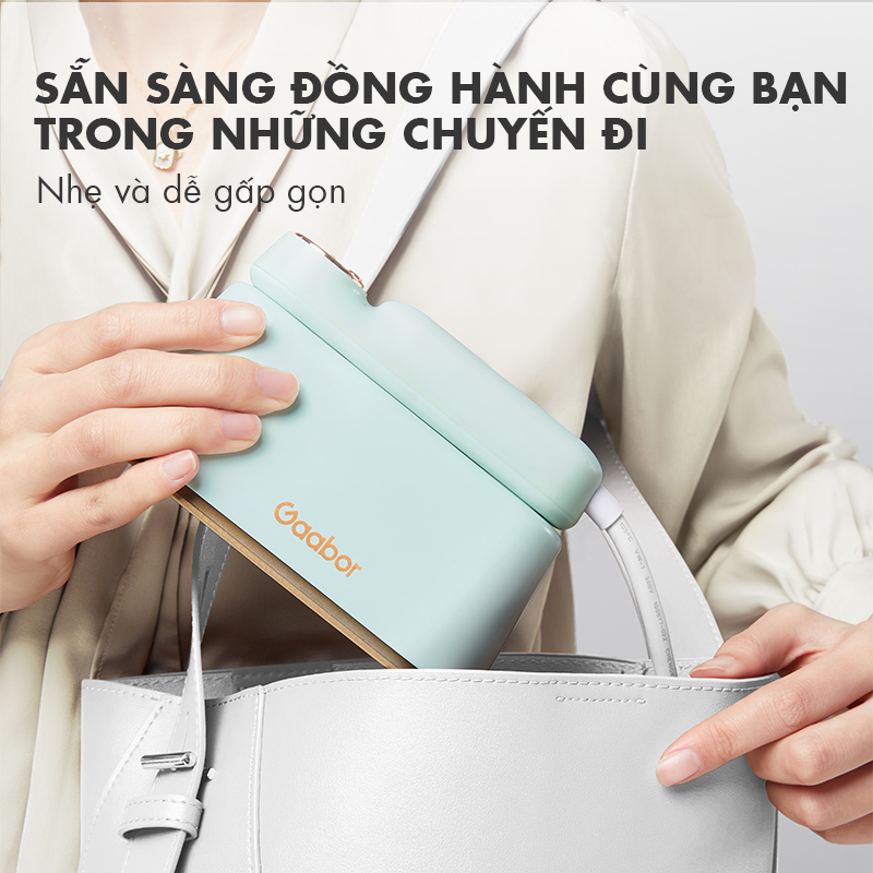 Mô tả Bàn ủi hơi nước cầm tay Gaabor HM-M01A 2in1 thích hợp cho mọi loại vải bàn là cầm tay bàn ủi hơi nước dung tích lớn - 8